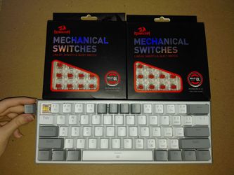 Sillent Mechanical Keyboard with 2 Redragon Switch Packs