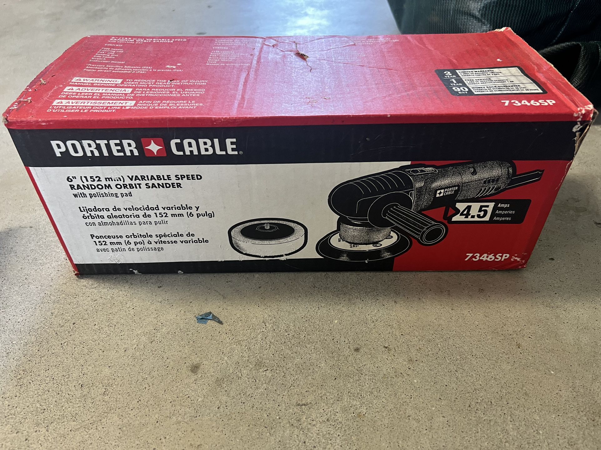 Porter Cable 6” Orbit Sander Model 7346SP
