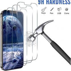 2-pack Screen Protector Compatible for iPhone 13 Pro Max 2-Pack Glass Screen Protectors, Anti Glare/Scratch