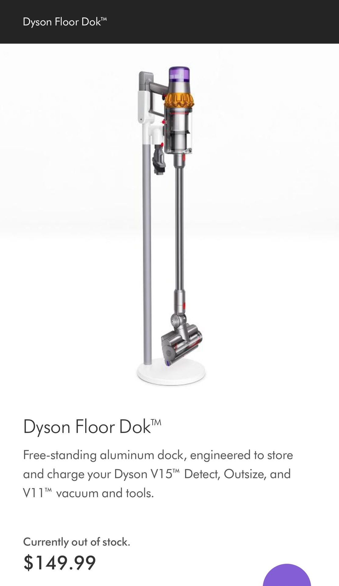 Dyson Vacuum Stand