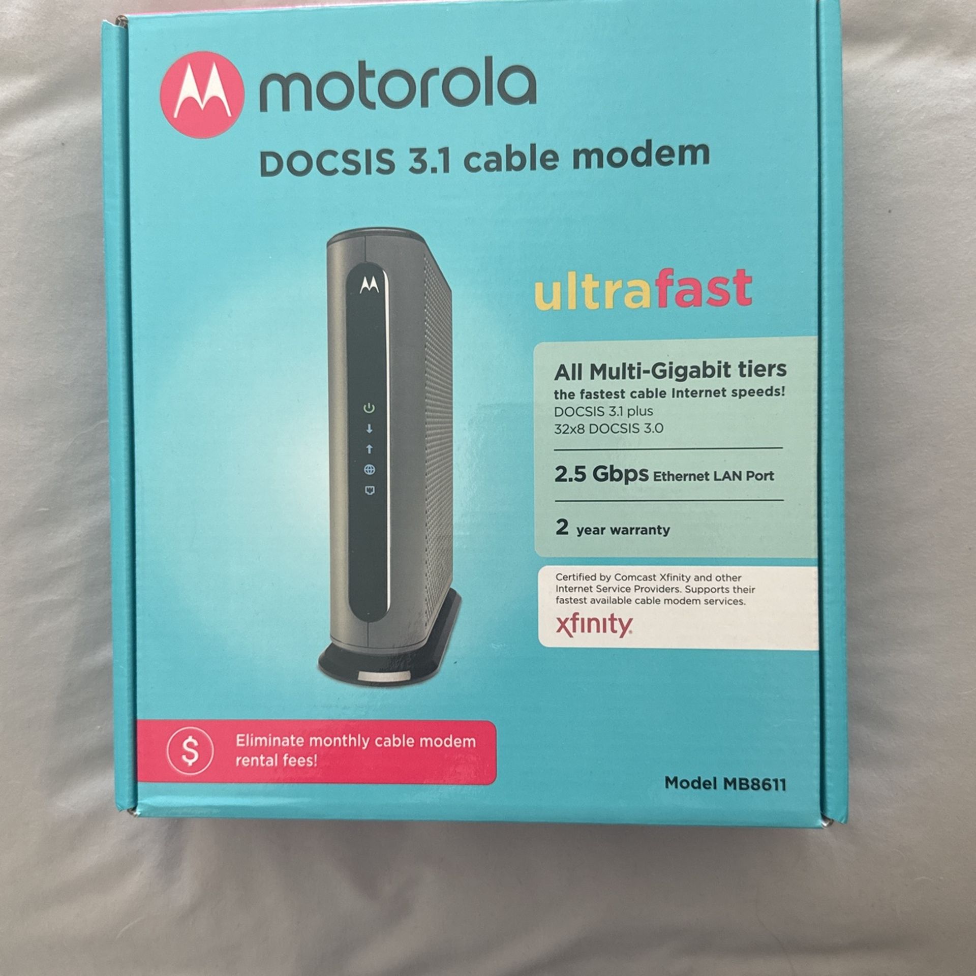 Motorola DOCSIS 3.1 Cable Modem (BRAND NEW)