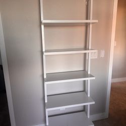 White Wall Shelf Like New 