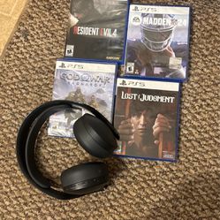 Ps5 Games And Headset 