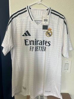 Adidas Real Madrid 2024/25 Home Soccer Jersey White Mbappe 9 XL XLarge