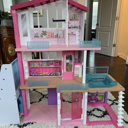 Barbie Dreamhouse Dollhouse w/ Wheelchair Accessible, Pool and Slide