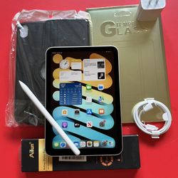 Apple ipad Mini 7th Generation ( Newest / A17 pro) 128GB with pen, case and accessories