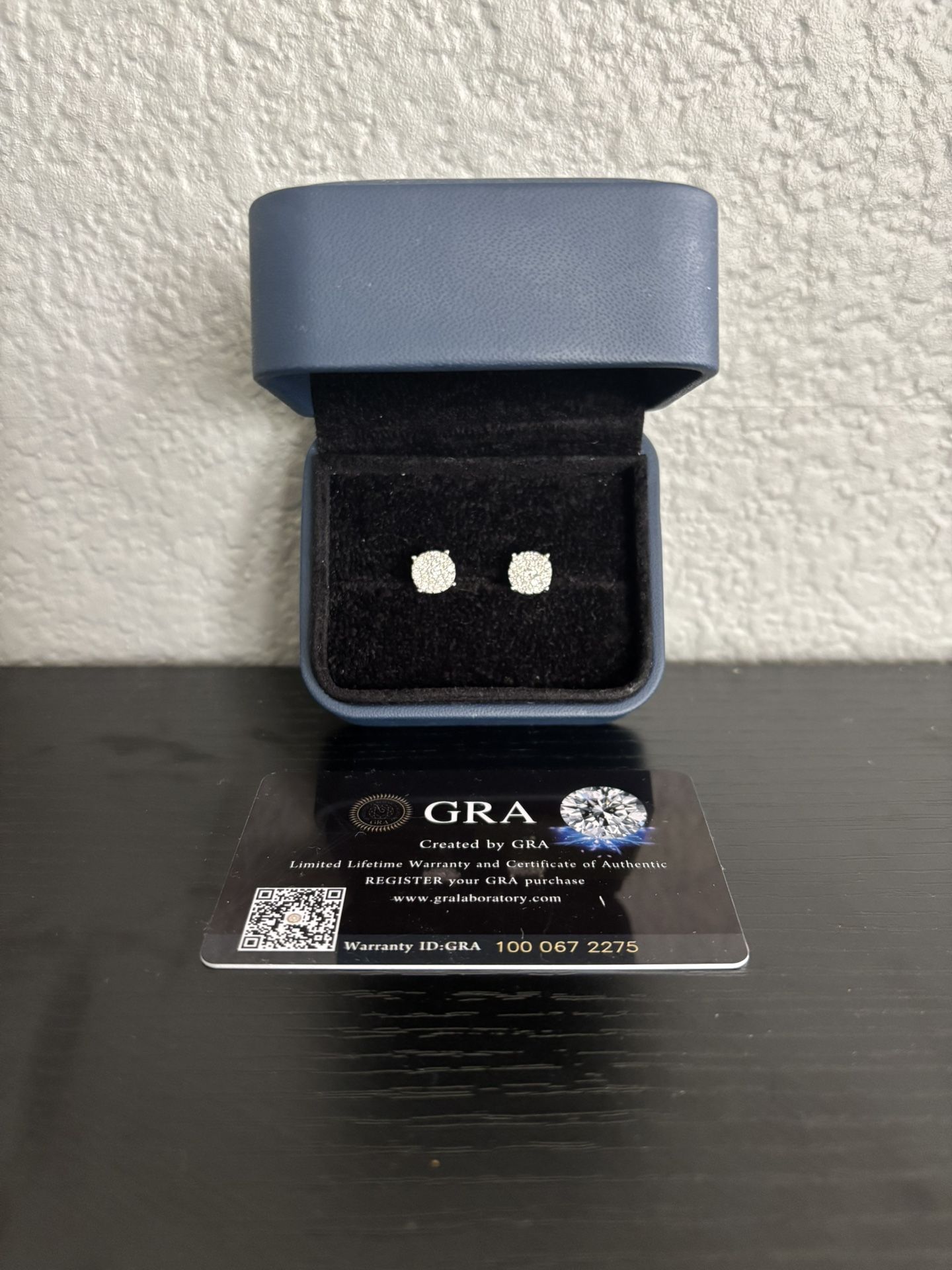 10mm moissanite cluster earrings
