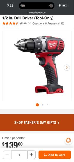 Milwaukee drill driver