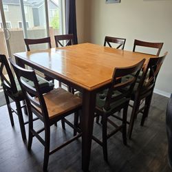 Counter Height Dining Table With 8 Chairs