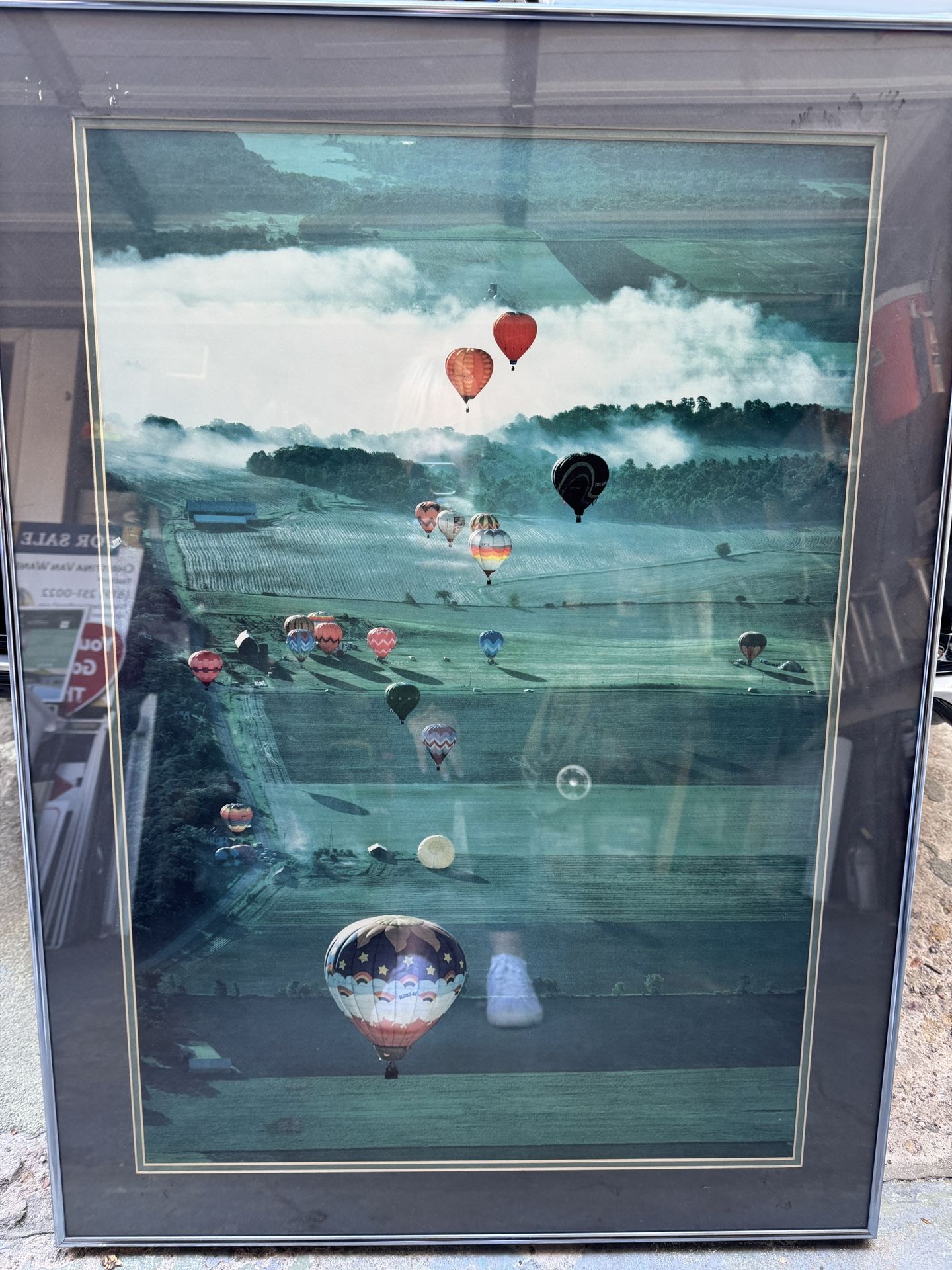 Hot Air Balloon Print Signed By Siegrist : Morning Flight