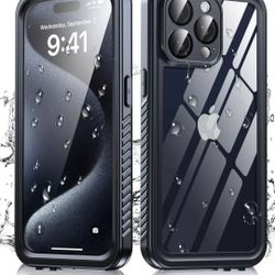 iPhone 15 Pro Case Waterproof, Dustproof for Full Body Heavy Duty Rugg Protectiv