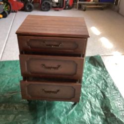 Hill-Rom Vista Rolling 3 Drawer Bedside Cabinet - In Good Condition!