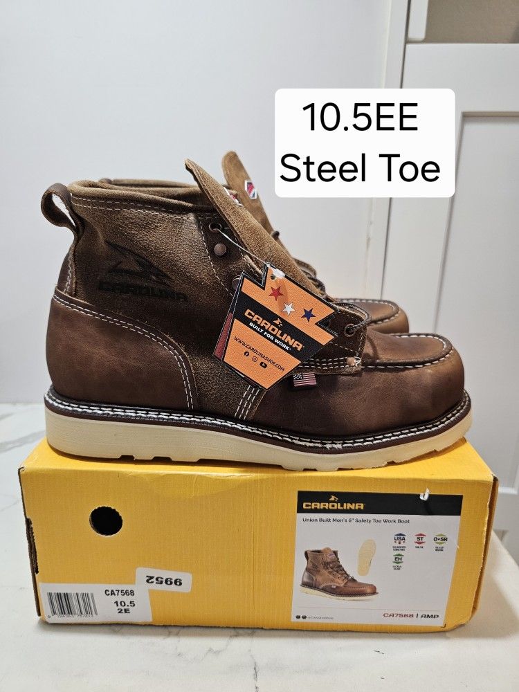 Carolina Steel Toe Work Boots Size 10.5