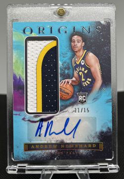 2022-23 Panini Origins Andrew Nembhard Rookie RC Patch Auto RPA  /15