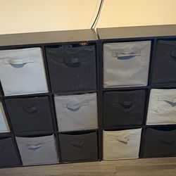 9-cube bookshelf organizers