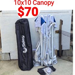 10x10 Pop Up Canopy with One Push Setup-Easy Up Canopy with 99% UV Blocking - Instant Outdoor Sun Shade for Events