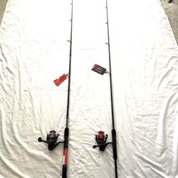 Brand New With Tags Abu Garcia Medium Action & 6.6ft Ugly-Stik Medium Action, Fishing Rod And Real Combos. $75 Each.