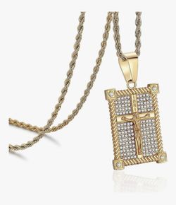 18k Plated Necklace New Never Worn Very Nice 