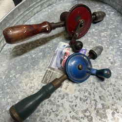 Vintage 1950s Hand Crank Egg Beater Hand Drill