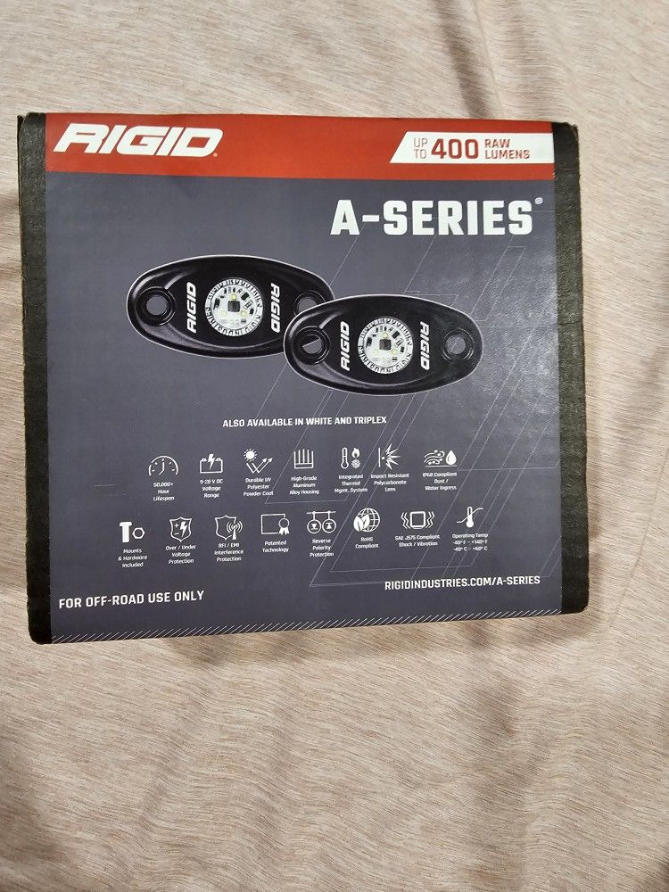 RIGID Industries A-Series High Power Single LED Light - Cool White main image 1