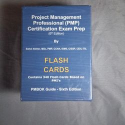 NEW SEALED PMP Flash cards - 340 cards - Cards By Sohel Akhter 2014- 5TH EDIT.