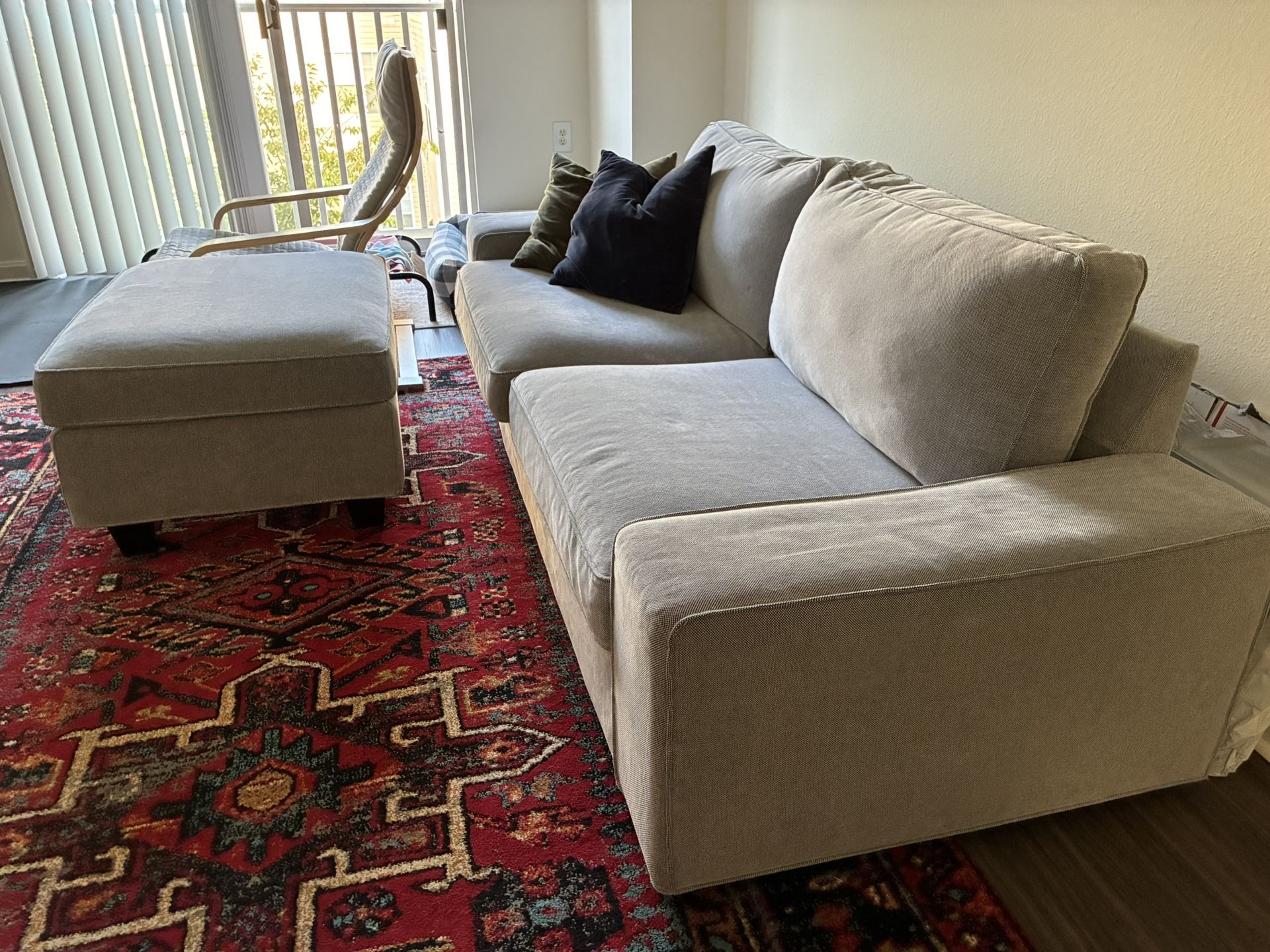 IKEA Kivik Couch + Ottoman