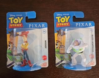 Disney Pixar 'Toy Story' set of 2 Mattel Micro figures (Buzz & Woody)