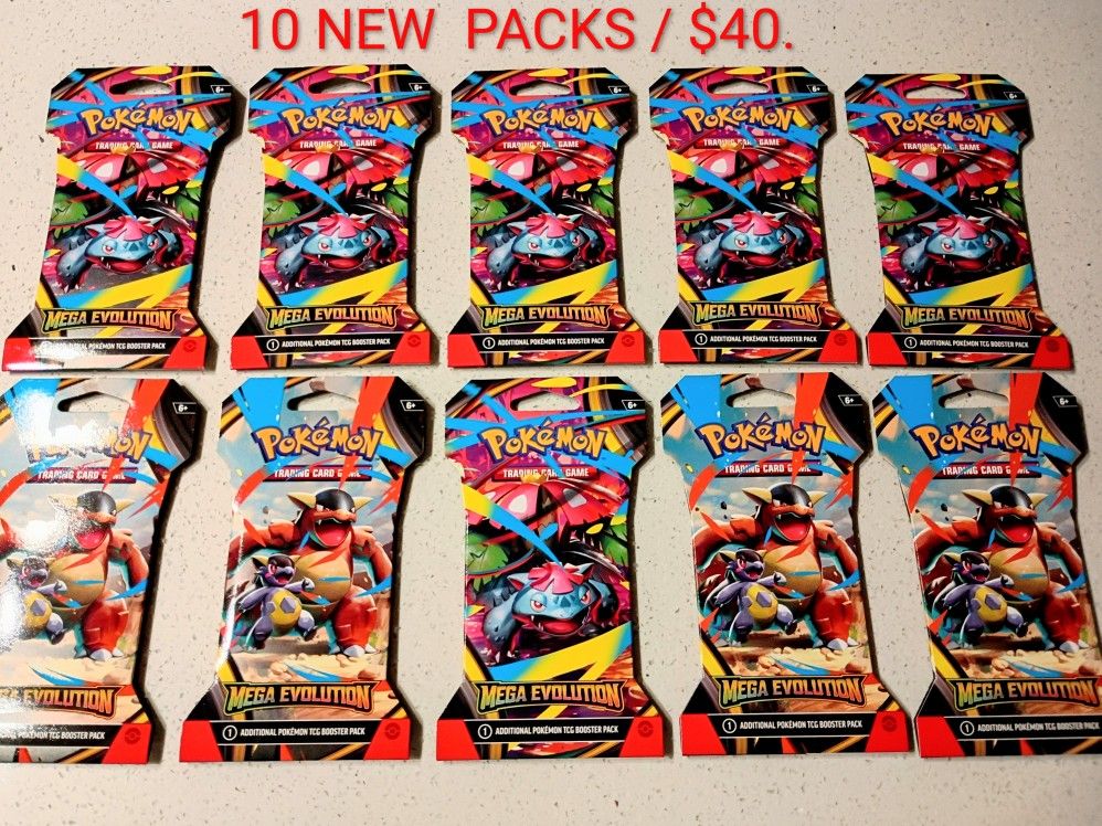 10 New Pokemon Booster Packs