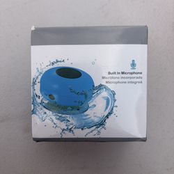 Blue Wireless Bluetooth Speaker | Built-in Mic | IPX4 Waterproof