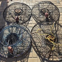 8 Used Lobster Hoopnets