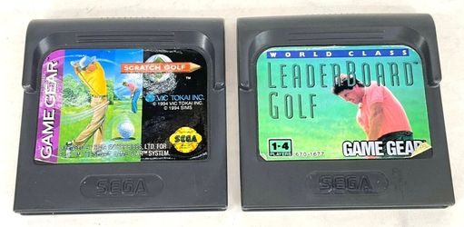 Lot Of (x2) Sega Game Gear Leaderboard Golf + Scratch Golf Games