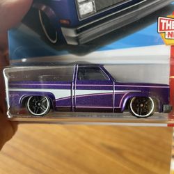 Hot Wheels 2025 '83 Chevy Silverado Purple Dollar General Exclusive 