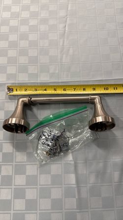 Brushed Nickel Toilet Paper Holder with Hardware