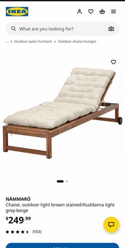 2 Outdoor sun loungers with cushions
