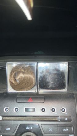 Locks & Mane 100% Human Hair {20” Milk Chocolate  Clip-In Hair Extensions}{18”Espresso (Dark Brown) Ponytail Extensions}