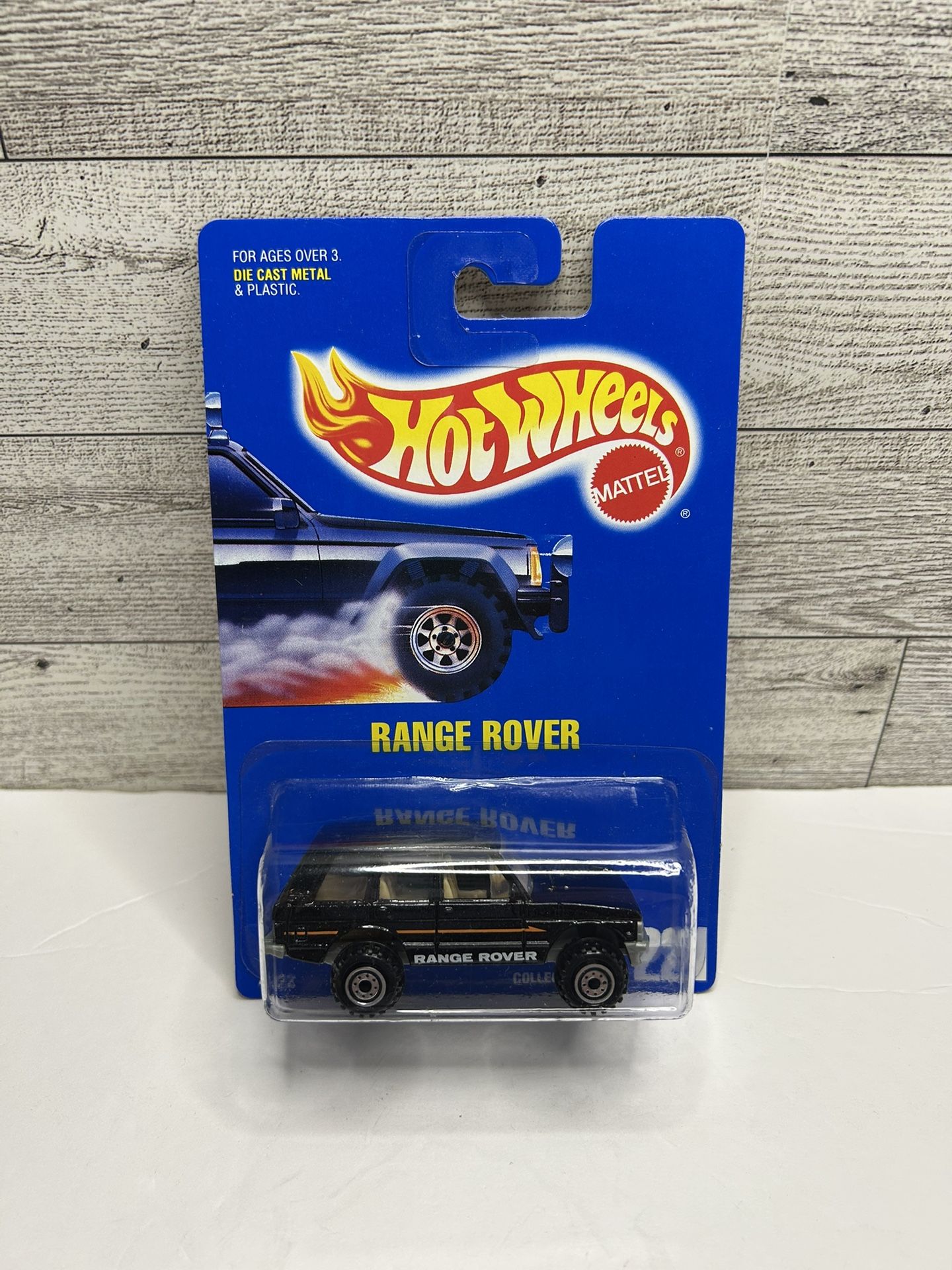 Vintage Hot Wheels Black ‘1992 Range Rover Truck • Die Cast Metal • Made in Malaysia Scale 1:64