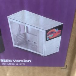 Computer desktop box case with LED screen