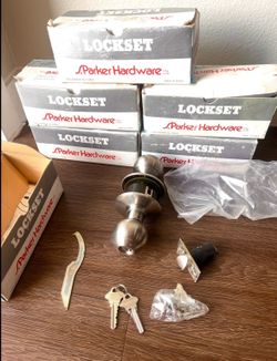 Stainless Steel Door Knobs Brand New Fits 1-3/8” to 1-3/4” Doors (Cedar Park)
