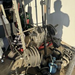 Olympic Weight Set With bar And Attachments 