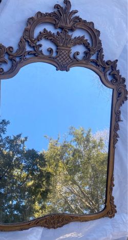 Large ornate mirror