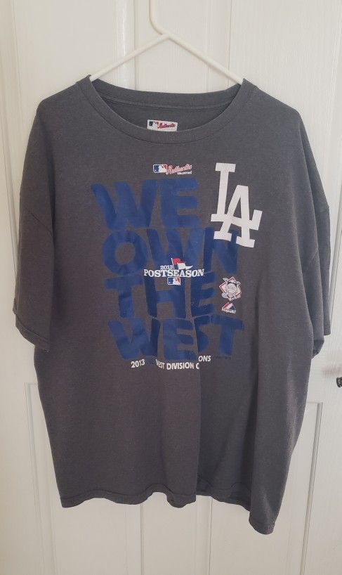 2013 LA Dodgers We Own The West T- Shirt 2XL Authentic Collection Tee