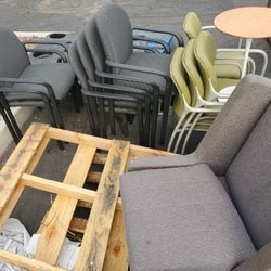 10 Chairs And Side Table