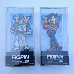 Toy Story Woody & Buzz Lightyear Figpin Lot of 2