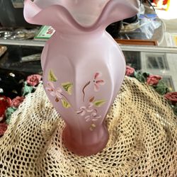 8 Inch Lavender Vase With Flowers