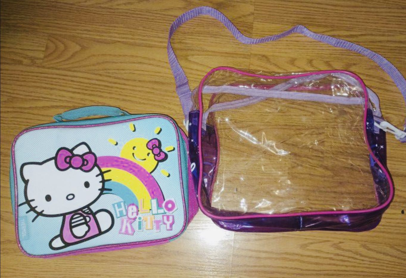 Hello Kitty Lunch Bag And Clear Bag Take Both For $8