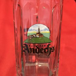 Vintage Andechs Kloster Glass Stein