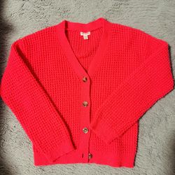 Hot pink cardigan - size 14 - teen/girl