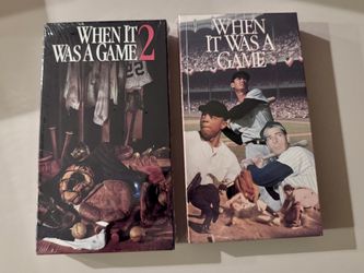 When It Was a Game 1 & 2 VHS Ruth DiMaggio HBO Sports NEW Sealed