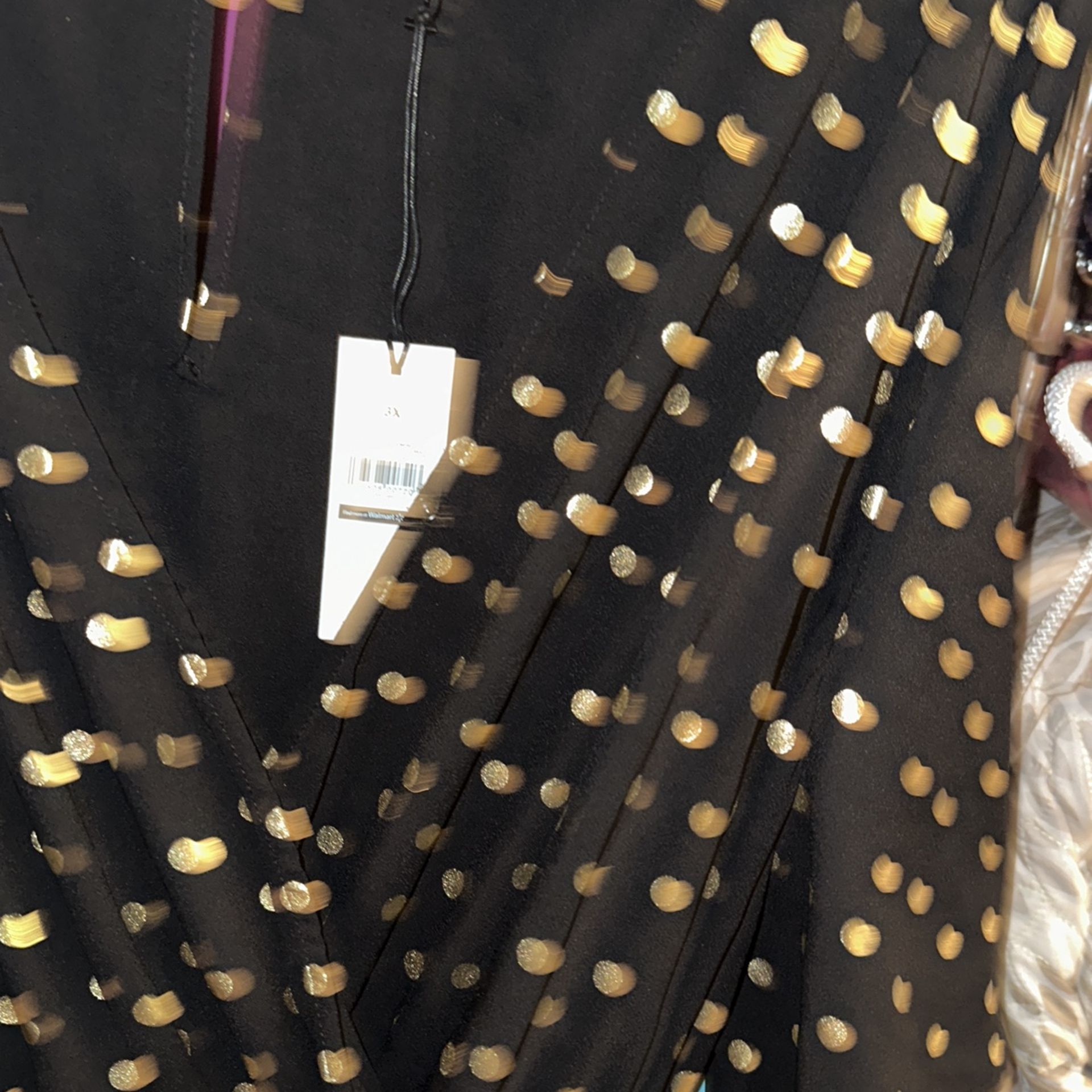 Palazo 3x Nuevo Con Bolitas Doradas