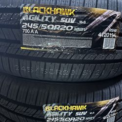245/50/20 Blackhawk Brand New 